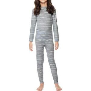 NEW 32 Degrees Kids' Heat 2-Piece Set Crew Neck + Legging Size L 12/14 gray
